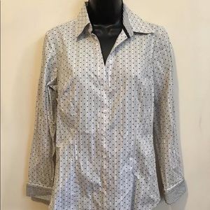 New button front grey shirt by Express $49.50